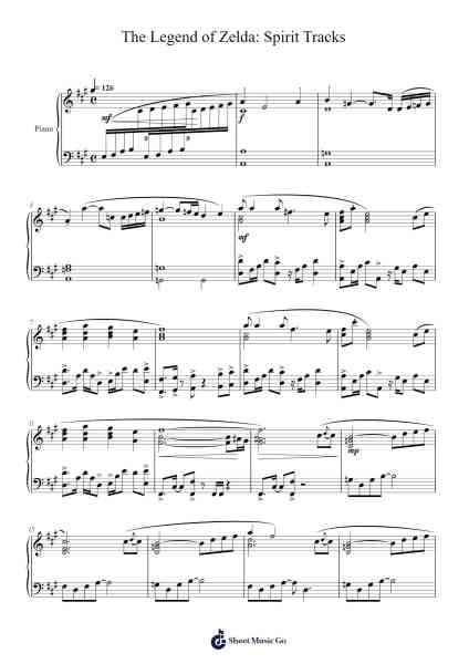 Title Theme - The Legend of Zelda: Spirit Tracks Sheet Music by Toru Minegishi-Arr.Iannet Shelac