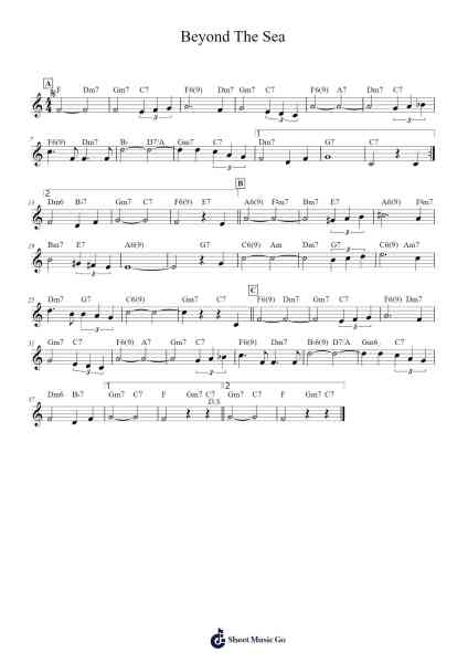 Beyond The Sea 樂譜由 Charles Trenet - 編曲 Regwill Nalome