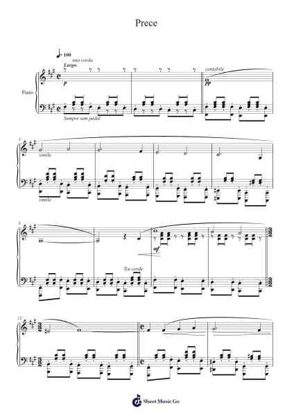 Prece, Op. 1 No. 1 Sheet Music by Alberto Nepomuceno-Arr.Dolpham