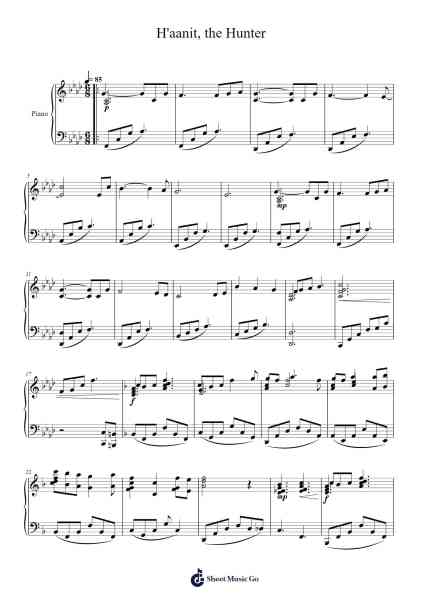 H'aanit, the Hunter Sheet Music by undefined-Arr.Lanhy