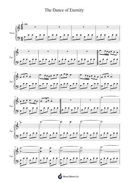 The Dance of Eternity Sheet Music by Damjan Mravunac-Arr.Windwood