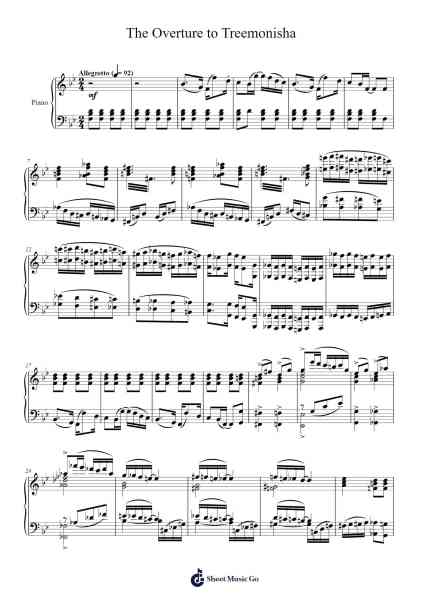 The Overture to Treemonisha Sheet Music by Scott Joplin-Arr.Hugphil Aray