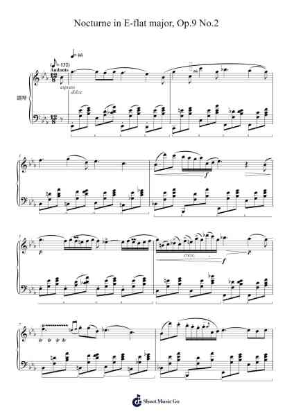 Nocturne in E-flat major, Op. 9 No. 2 Sheet Music by Frédéric Chopin-Arr.Billel Samry