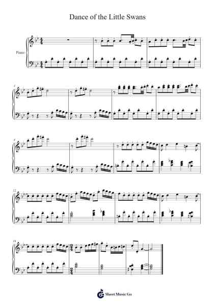 Dance of the Little Swans Sheet Music by Valeria Caprì-Arr.Jorrell
