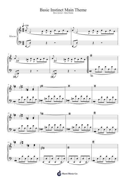 Basic Instinct Main Theme Sheet Music by Jerry Goldsmith-Arr.Blandel