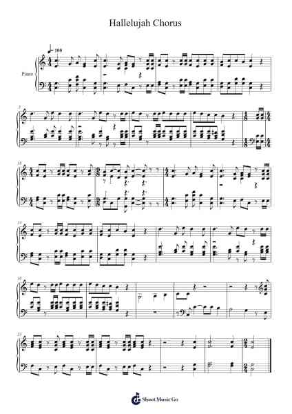 Messiah, HWV 56: Part II, Hallelujah Chorus Notenblatt von Isaac Watts-Arr.Lornas Buckdick