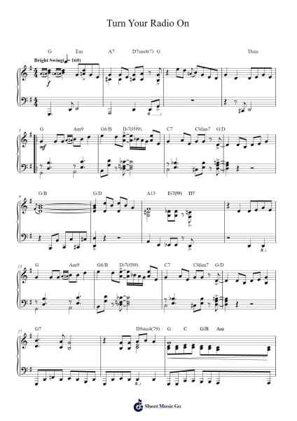 Turn Your Radio On Sheet Music by Albert E. Brumley-Arr.Mickbess