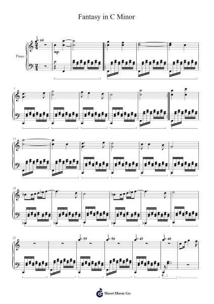 Fantasy In C Major Sheet Music by Ronald Karle-Arr.Mattvelt