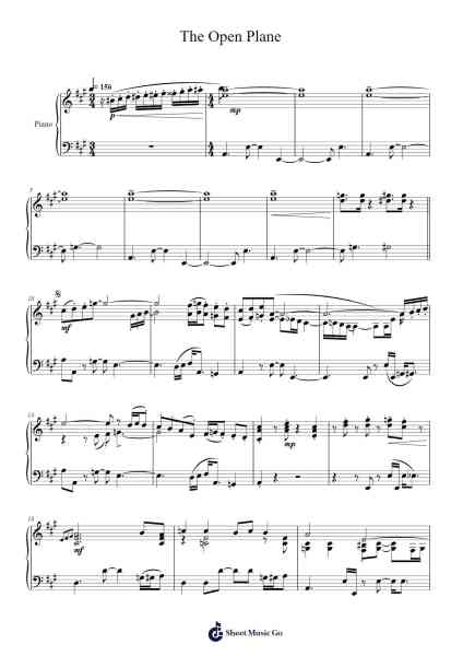 Super Paper Mario: The Open Plane Sheet Music by Naoko Mitome/Chika Sekigawa-Arr.Eslot