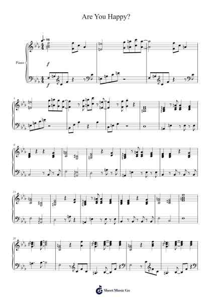Are You Happy? Sheet Music by Roybruce Natnions-Arr.Chandys Jehan