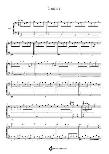 Laat me Sheet Music by Verona-Arr.Croftsdwight Rhyspiers