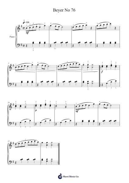 Beyer No 76 Sheet Music by undefined-Arr.Haynin