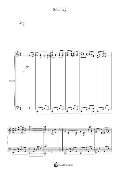 Siboney Sheet Music by Ernesto Lecuona-Arr.Youngvian