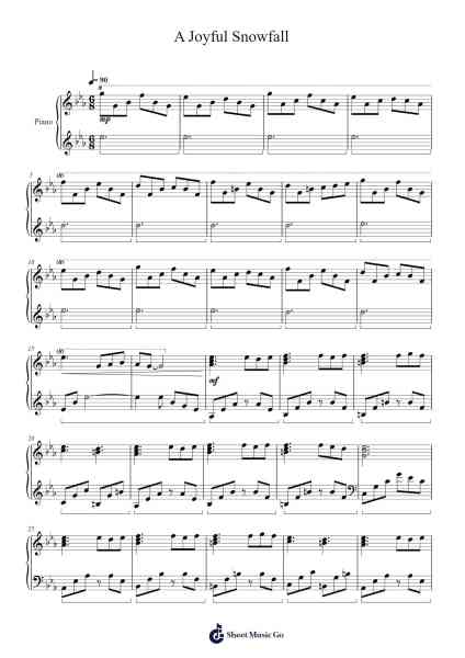 A Joyful Snowfall Sheet Music by Acchard Jorel-Arr.Sawoolf Phylhale