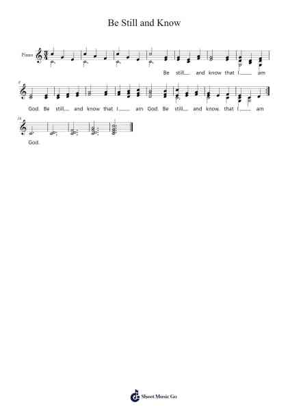 Be Still and Know Sheet Music by Jeff Holmes-Arr.Maujean Clairerist