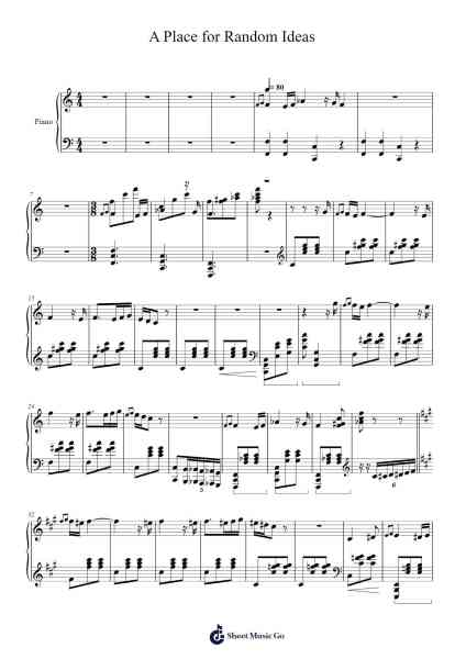 A Place for Random Ideas Sheet Music by Kristi Roller-Arr.Cotnuel Windsia