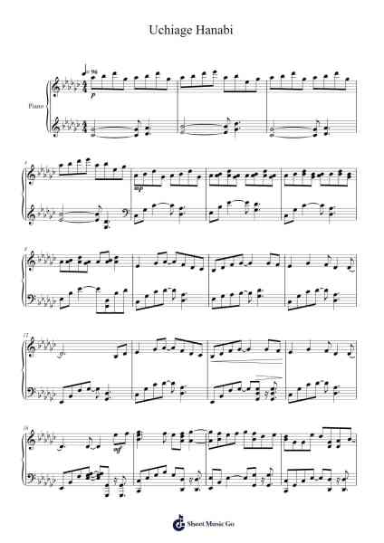 Uchiage Hanabi Sheet Music by DAOKO/米津玄師-Arr.Consdrow