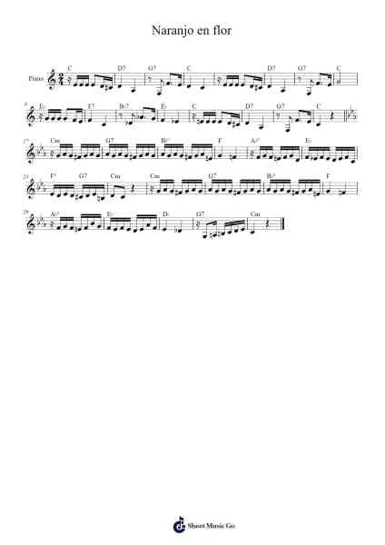 Naranjo en flor Sheet Music by Sofia Alvarez-Arr.Gibger Burnsleif