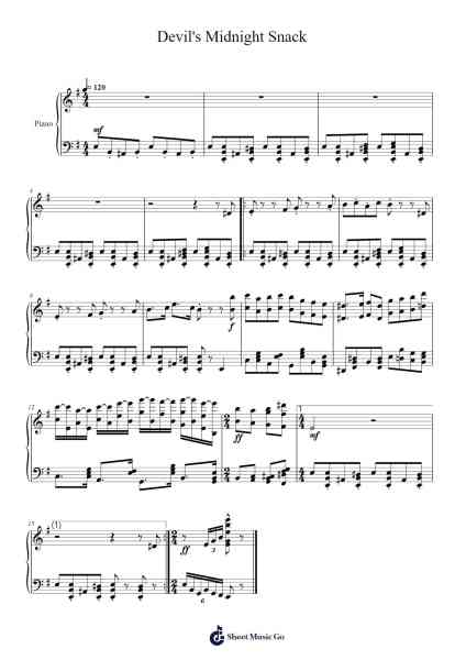 Devil's Midnight Snack Sheet Music by Samrene-Arr.Pubey