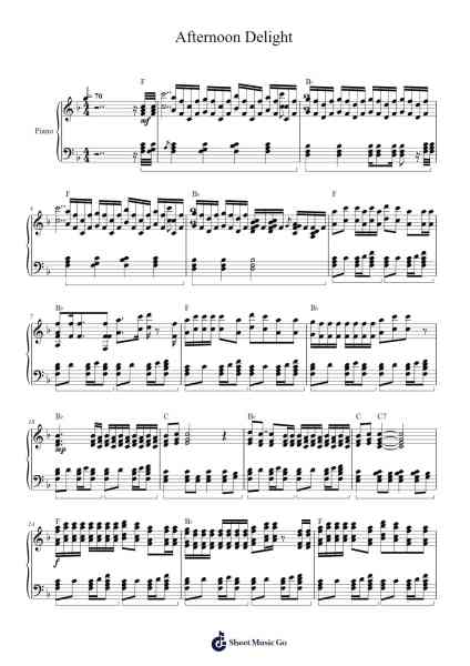 Afternoon Delight Sheet Music by undefined-Arr.Thadean Chilridge