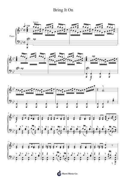 Bring It On Sheet Music by Giga-P-Arr.Hawat