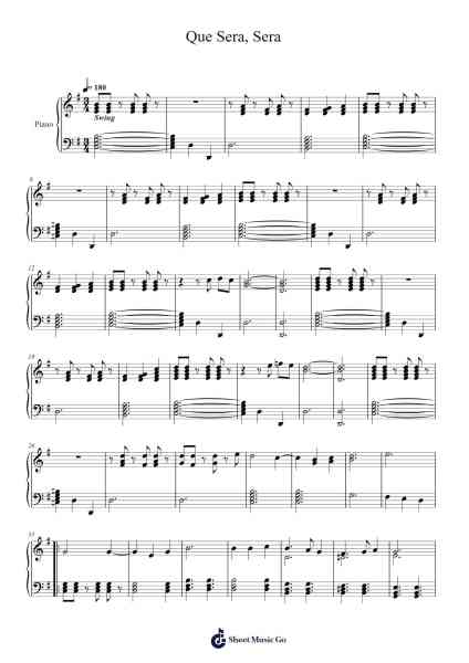 Que Sera, Sera Sheet Music by Asuka Sakai-Arr.Nanholt Walkchi