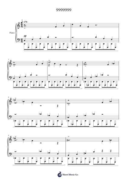 9999999 Sheet Music by Misc Computer Games-Arr.Shamens Xedric
