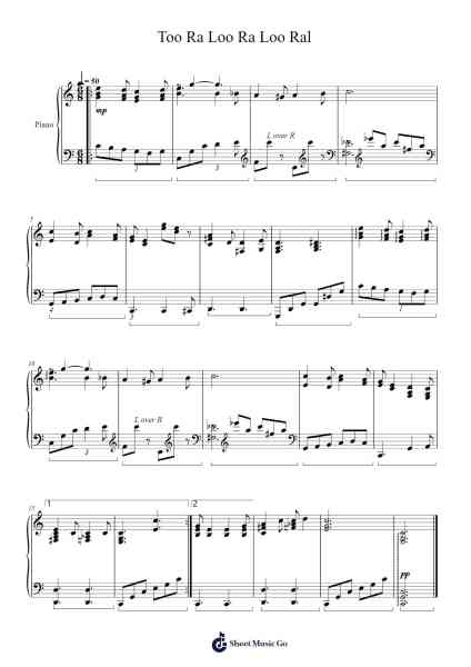 Too Ra Loo Ra Loo Ral Sheet Music by Joel Goodman-Arr.Jontier