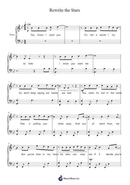 Rewrite the Stars Sheet Music by undefined-Arr.Dwightlind