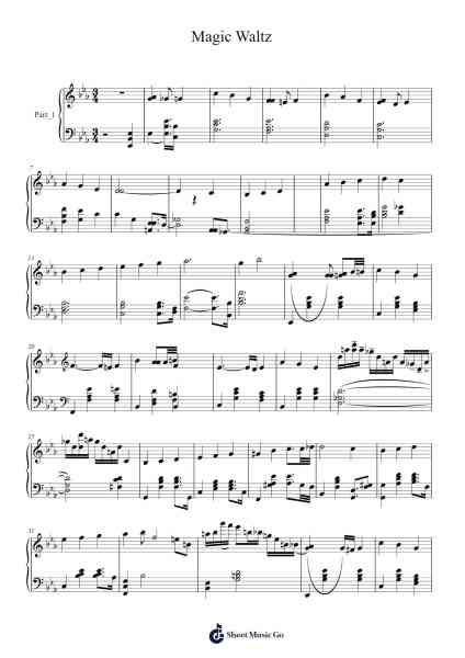 Magic Waltz Sheet Music by Amedeo Tommasi-Arr.Clarknence