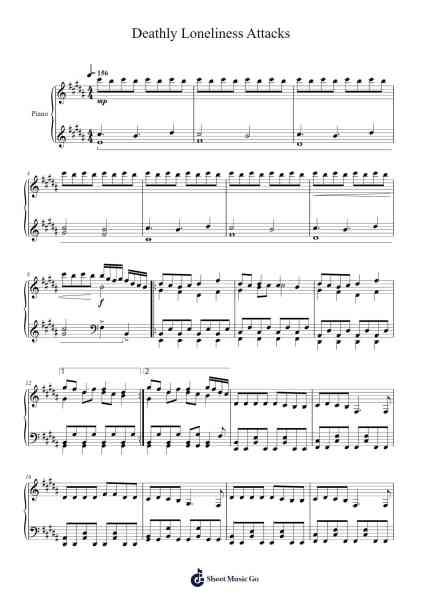 Deathly Loneliness Attacks Sheet Music by undefined-Arr.Fieldtein