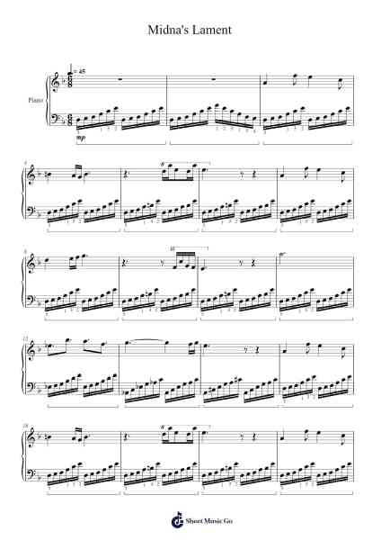 Midna's Lament Sheet Music by Jonescker Hartmoll-Arr.Sunence Vejoan