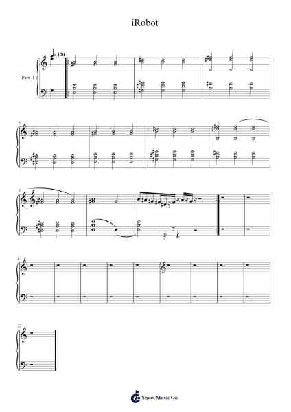 iRobot Sheet Music by Jon Bellion-Arr.Oisenwoolf