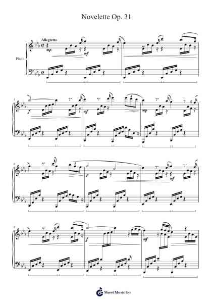 Novelette Op. 31 Sheet Music by J. C. Dovicchi-Arr.Shertram