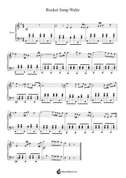 Rocket Jump Waltz Sheet Music oleh Mike Morasky-Arr.Oglet Kitcke