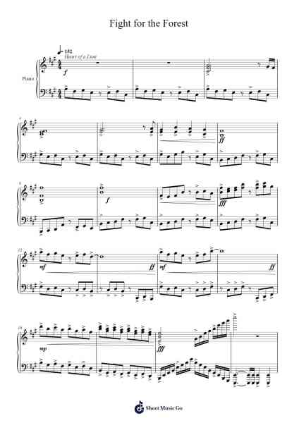 Fight for the Forest Sheet Music by Osly Lawland-Arr.Polwer Sharpger