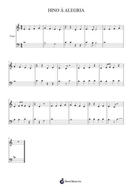 HINO À ALEGRIA Sheet Music by Levi Carmo-Arr.Sawoolf Phylhale