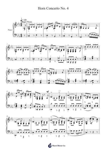 Horn Concerto No. 4 in E-flat Major, K. 495