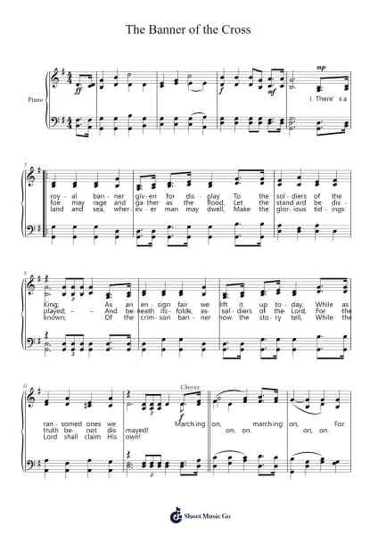 The Banner of the Cross Sheet Music by James McGranahan-Arr.Glosper