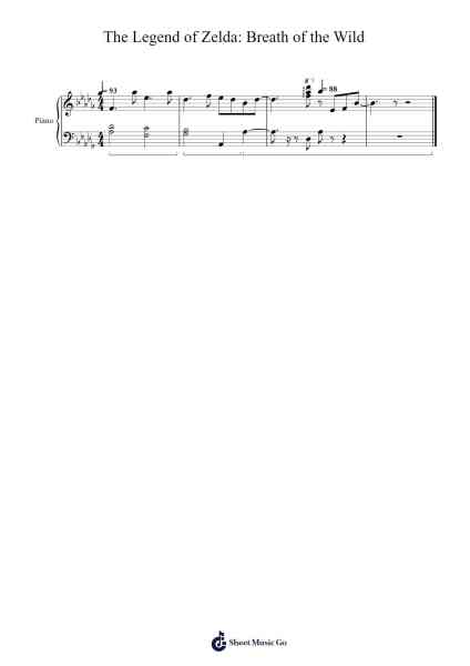 The Legend Of Zelda: Breath Of The Wild Sheet Music by undefined-Arr.Gembur