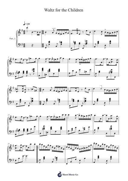 Waltz for the Children Sheet Music by Yuhki Kurc1mo’ro-Arr.Leifclaire Frankbrooke