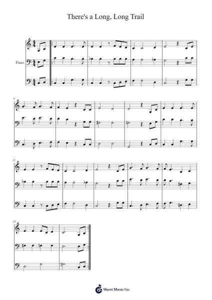 There's a Long, Long Trail Sheet Music by Stilbryce Haztroy-Arr.Dwighthart Mickrold