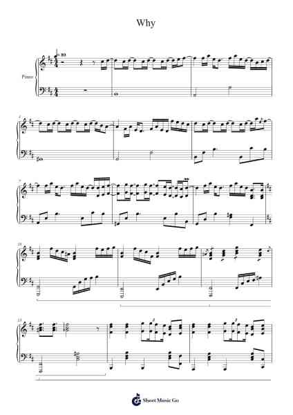 Why Sheet Music by ONF-Arr.Wentio Termaltz