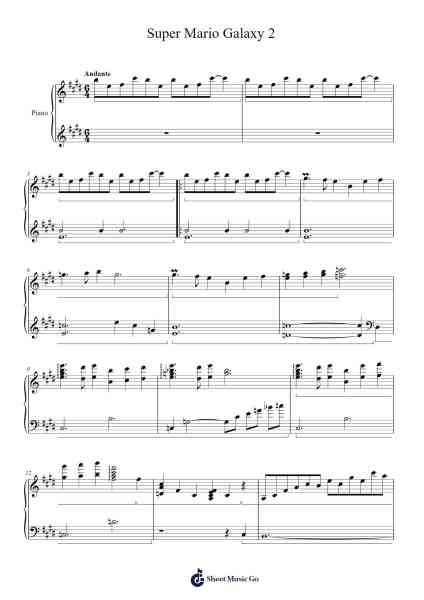 Super Mario Galaxy 2 Sheet Music by Koji Kondo/Ryo Nagamatsu/Mahito Yokota-Arr.Chauburne Fowblair