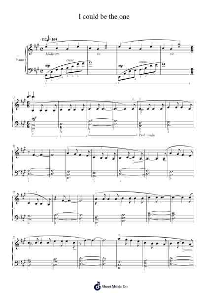 I could be the one Sheet Music by Avicii-Arr.Sainsthea Flind