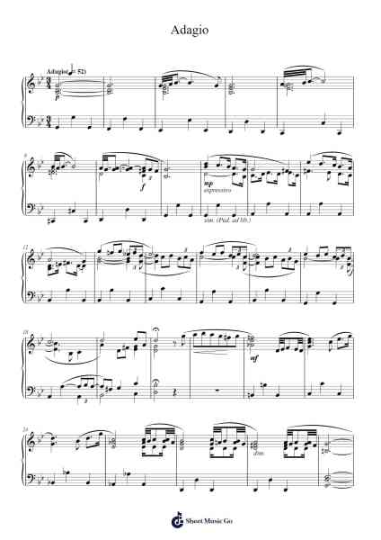 Adagio in G Minor for Strings and Organ by Tomaso Albinoni Sheet Music by Tomaso Albinoni-Arr.Sret