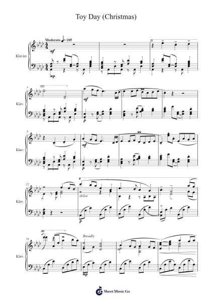 Toy Day (Christmas) Sheet Music by Manaka Kataoka/Atsuko Asahi-Arr.Hewkay Brewstience