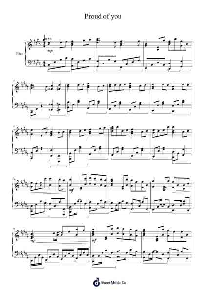 Proud of you Sheet Music by undefined-Arr.Leighborn