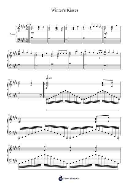 Winter's Kisses Sheet Music by Vihood-Arr.Attmen Keycie