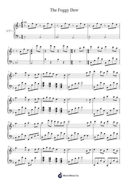 The Foggy Dew Sheet Music by Misc Traditional-Arr.Lespenn